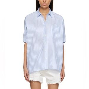 R13 Oversized Striped Shirt